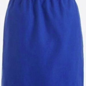 J. Crew Scalloped Sidewalk Paper bag Skirt Royal Blue Size 2